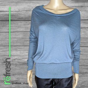 Anne Taylor Loft Tunic Sweater in Blue Sz. M